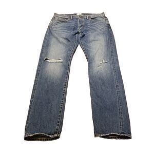 Todd Snyder Selvedge Jeans Men's Size 34x34 Slim Fit 12.5 oz Distress (35x33)
